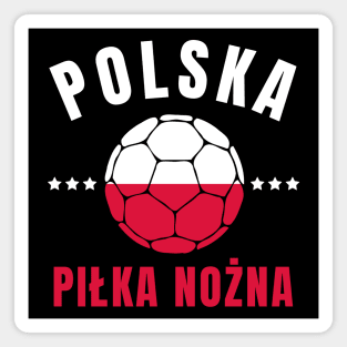 Poland Football Ball Magnet